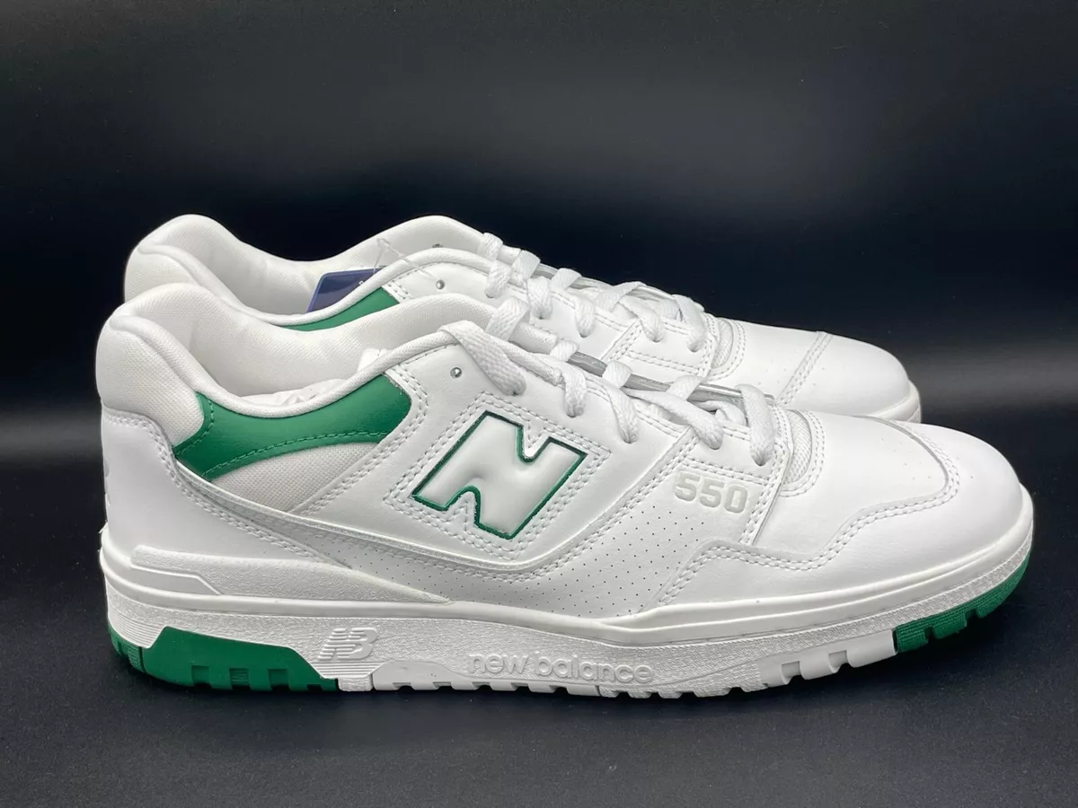 New Balance 550 White Classic Green