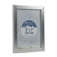 Silver Photo Picture Frame A4, 8x10, 6x8, 7x5 Wall Desk Mountable Freestanding