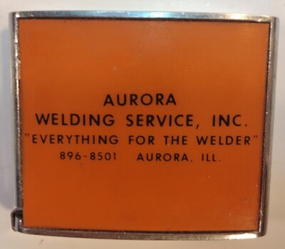 Barlow Aurora Welding Services Aurora Ill. Advertising Promo 2' Tape Measure 24''