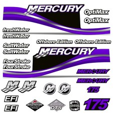 Mercury 175 Quattro 4 Tempi Decalcomania Kit Fuoribordo Motore Grafico Del Merc