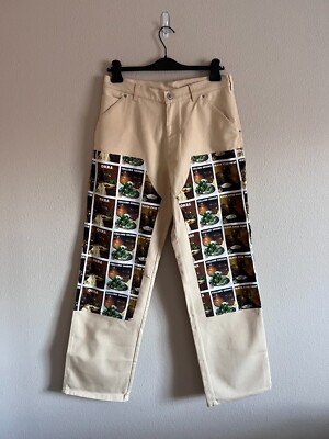 Denim Tears x Sky High Farm Workwear Printed Double Knee Pants - Size Medium