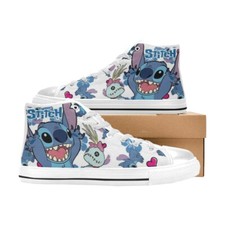 Lilo  Stitch Custom High Top Canvas Sneaker Shoes For Women