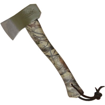 Prandi Camping 5.25'' Carbon Steel Axe Head w/ 2.75'' Cutting Edge Hickory Handle