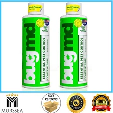 BugMD Pest Control Essential Oil Concentrate 3.7Oz 2-Pack for Home Bed Bug Spray