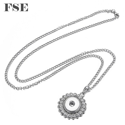Multi Styles Snap Pendant Necklace 18-20mm Snap Jewelry Fit 18mm Snap Button