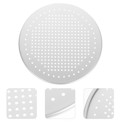  Round Aluminium Pizza Pan Fine Mesh Pizza Baking Tray Household Pizza Baking