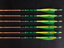 Black Eagle Vintage 500 .005 Fletched/Crested Arrows 1/2 Dozen BRAND NEW