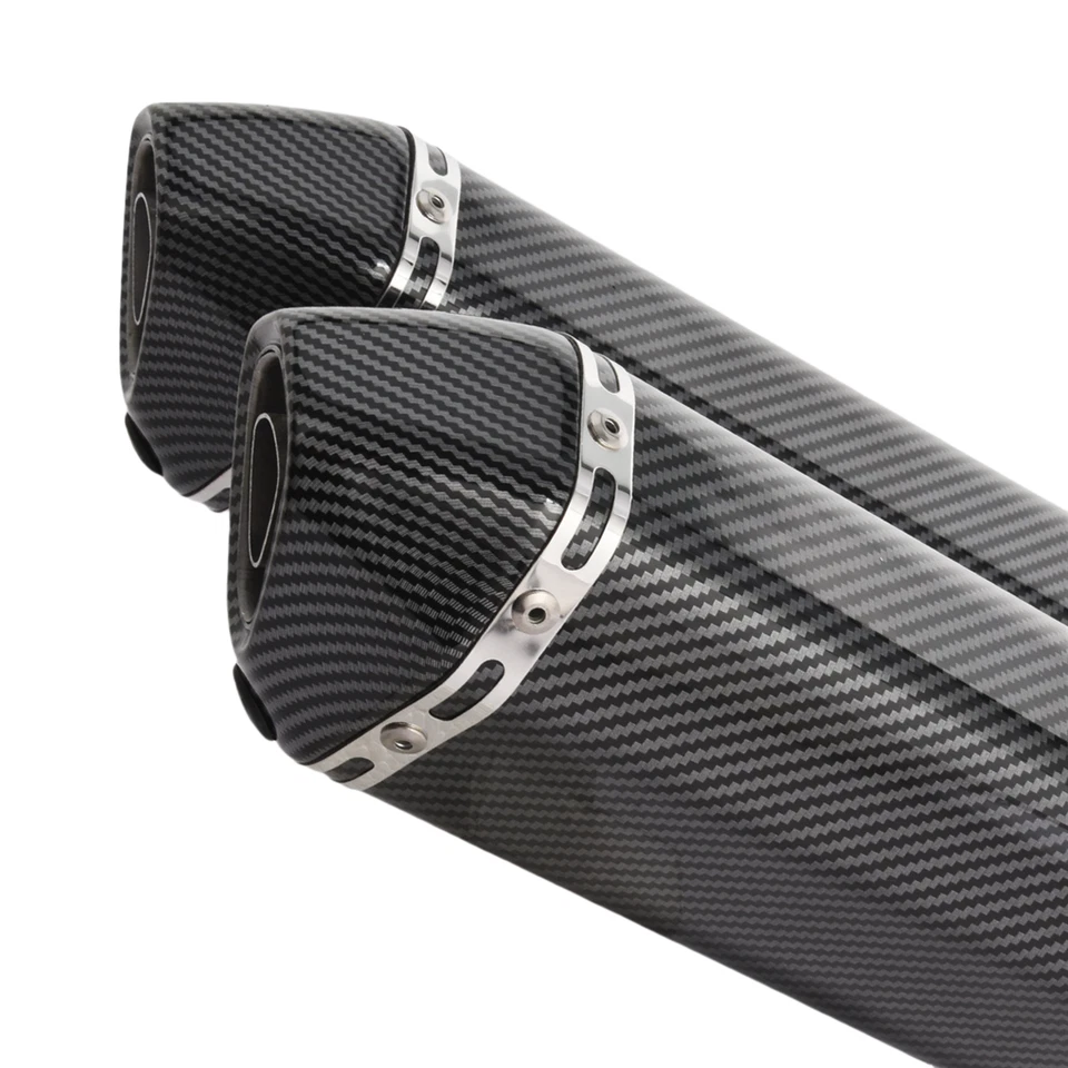 For Yamaha FZ6 FAZER 2004-11 Exhaust Mid Link Pipe Muffler System Carbon Fiber - Image 4 of 4