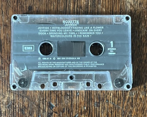 ROXETTE Joyride AUDIO CASSETTE TAPE 1991 EMI Indonesia - 80's POP ROCK - Picture 2 of 9