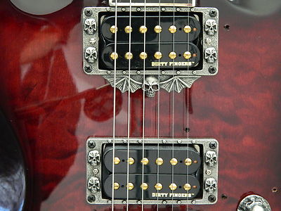 SKULL HUMBUCKER METAL PICKUP RINGS fits BC RICH BICH kkv GUITAR HAND MADE METAL!