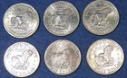 Lot of Six Circulated Susan B Anthony Dollars -1979 P, D, & S and 1980 P, D, & S — photo 8