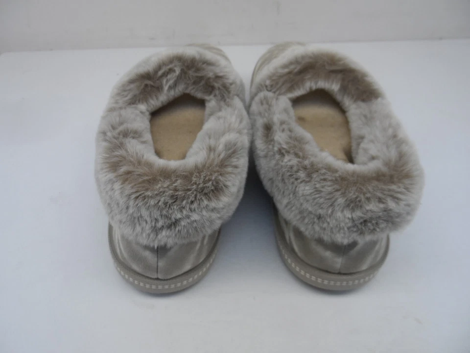 Skechers Mujer Acogedora Fogata Pijama Fiesta Interior Exterior Zapatilla Taupe 7M Foto 3 de 4