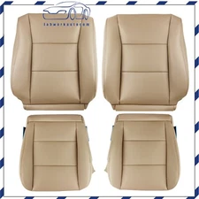 Leather Driver Passenger Bottom Top Seat Cover For Toyota Land Cruiser 1998-2007