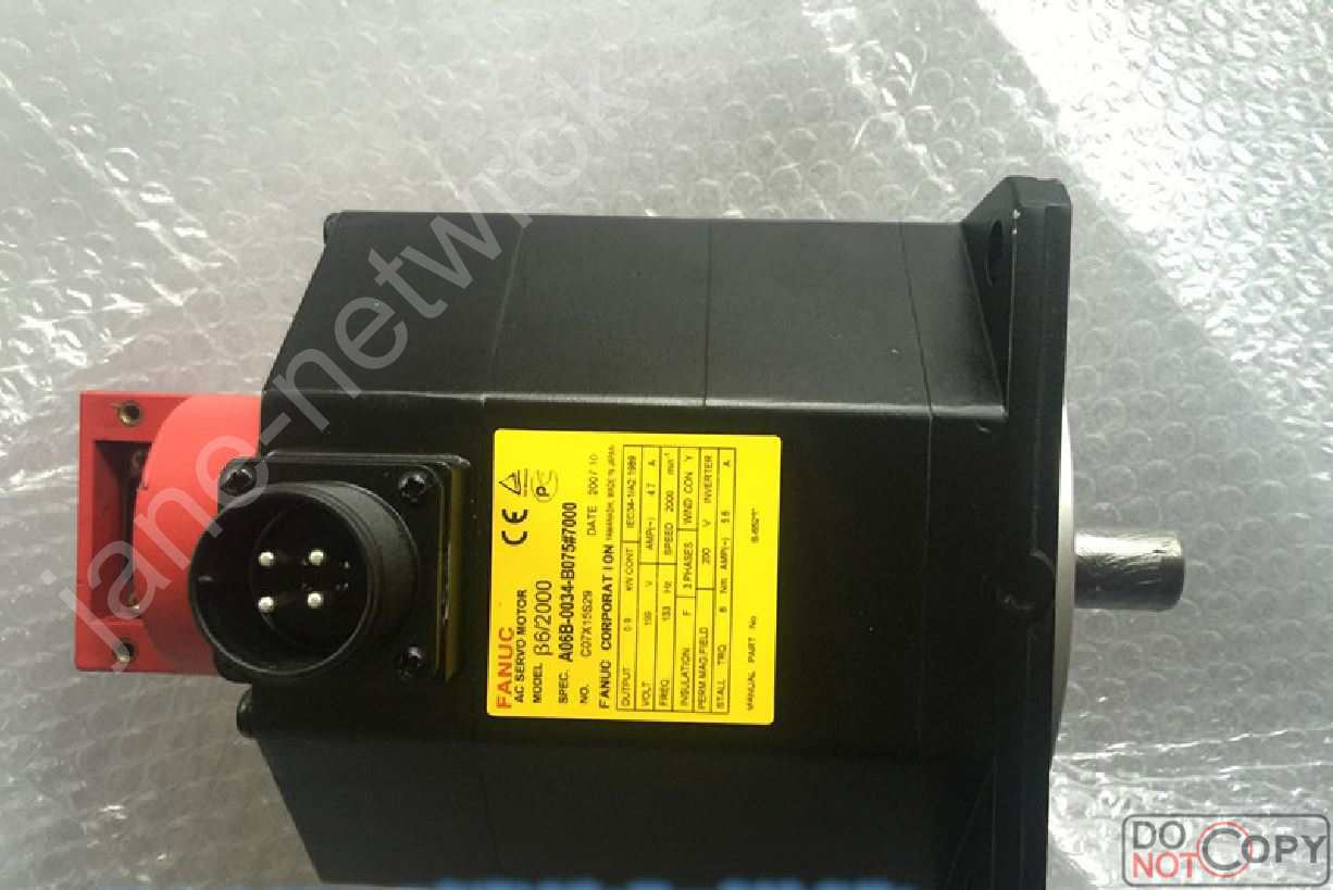 1PCS 100% test A06B-0034-B075#7000 with warranty（by DHL/Fedex）