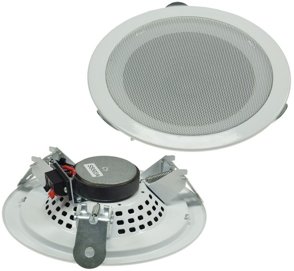 Einbau-Lautsprecher FüR Wand Oder Decke Ø 179Mm, 20 Watt Rms, 8 Ohm, Weiß-image