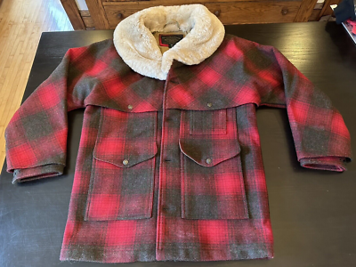 Filson Lined Mackinaw Packer Coat, RedBlkPld, Medium Filson Lined Mackinaw Packer Coat, RedBlkPld, Medium