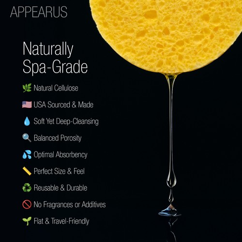 50 Appearus Compressed Natural Cellulose Facial Sponges Professional - S1902Yx1 - Picture 2 of 7