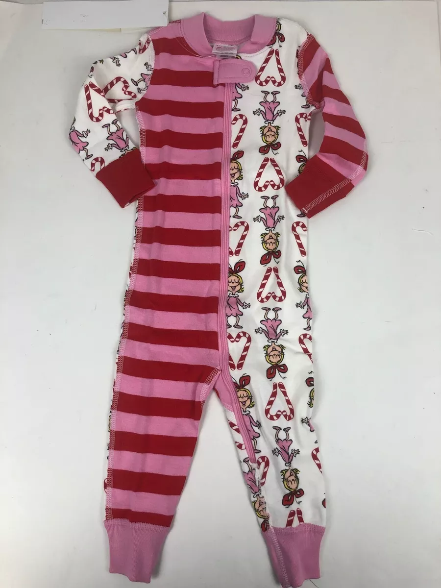 Hanna Andersson Dr Seuss The Grinch Cindy Lou Who Sleeper Pajamas