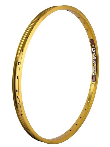 NOS Rigida DP 22 Ultimate Power (UP) jaune aéro VTT Clincher Jante 26