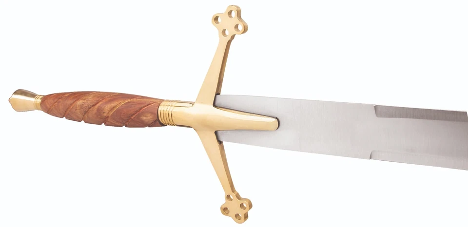 Espada Claymore Escocesa Medieval 43" Tamaño Completo Caballero Fantasía a Dos Manos Foto 2 de 4