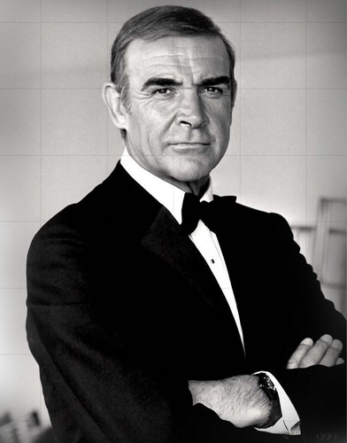SEAN CONNERY as BOND - 10" x 8" b/w Portrait Photo NEVER SAY NEVER AGAIN 1983