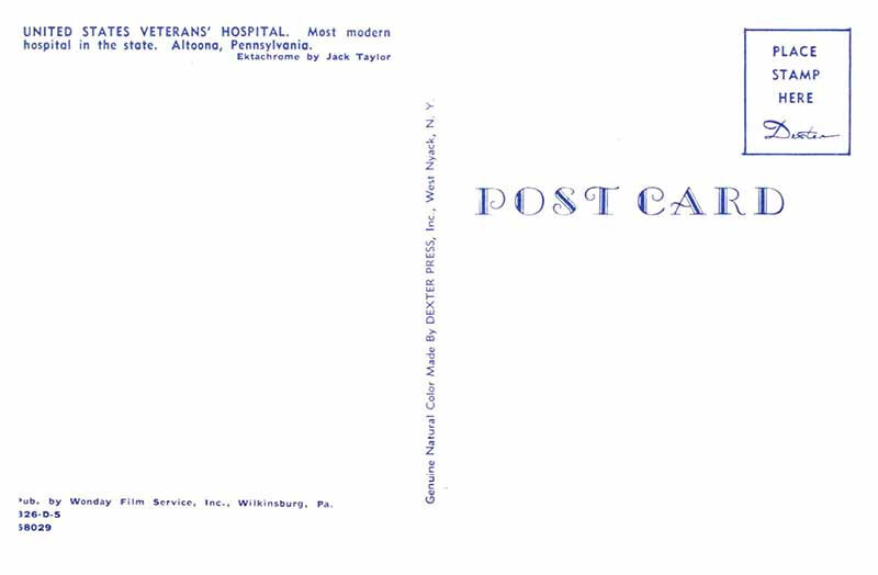 Postcard HOSPITAL SCENE Altoona Pennsylvania PA 9/27 AU3466 eBay