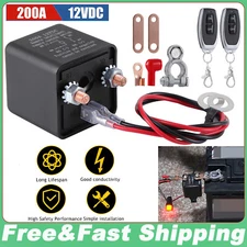 Car Battery Switch Disconnect Power Kill Master Isolator Cut Off Remote Control
