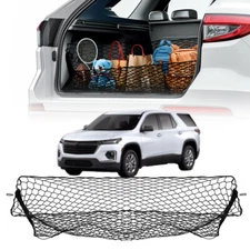 For Chevrolet Traverse Rear Truck Bed Cargo Net Envelope Elastic Storage w/Hook