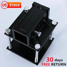 4'' Square RV Bumper 2'' RV Hitch Receiver Adapter Mount Bike Rack Cargo Carrier