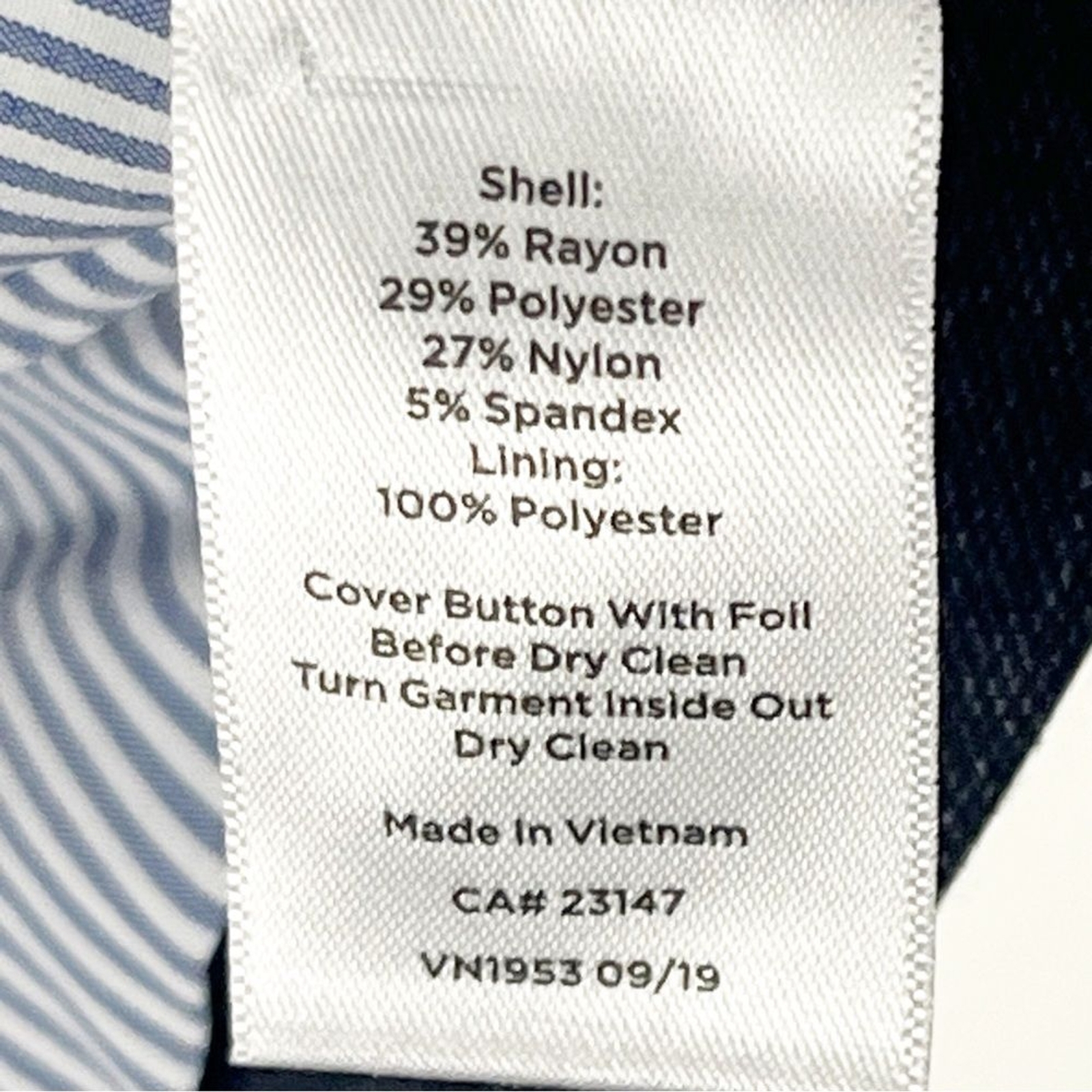 TALBOTS Aberdeen Blue Lined Two Button Closure Bl… - image 4