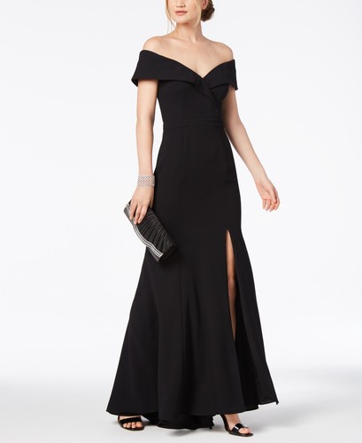 Crepe Long Formal Gown Dress Size 