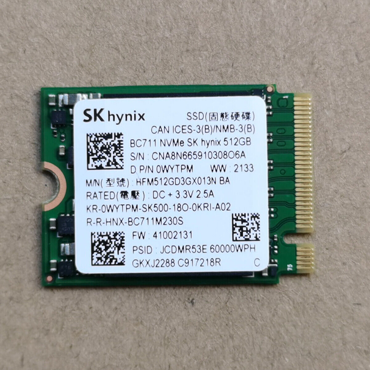 内蔵型SSD SK Hynix BC 711 512GB m.2 2230 Nvme SSD Amazon.com: SKHynix BC711 512GB NVMe PCIe M.2 2230 30mm Solid