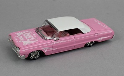 1:64 *FINE WORKS 64* Pink Chevrolet IMPALA *LOWRIDER* High Detail