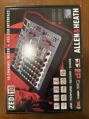 Allen & Heath ZEDi-10 Compact Hybrid Mixer/USB Interface