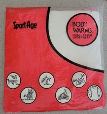 NWT Vintage SportAge Body Warms Dual-Layer Long Sleeved Undershirt Mens Large