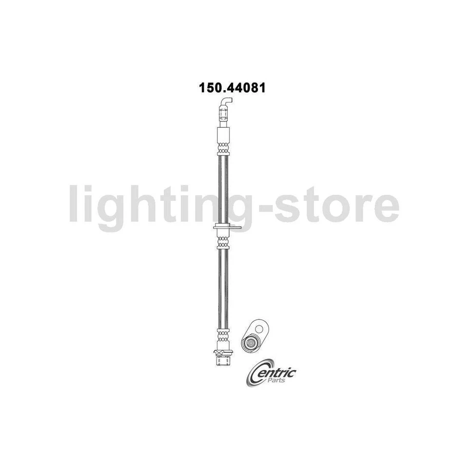 2 líneas de freno de manguera hidráulica de freno delantero para Lexus RX330 2005 2004 Lexus RX330_ Foto 4 de 4