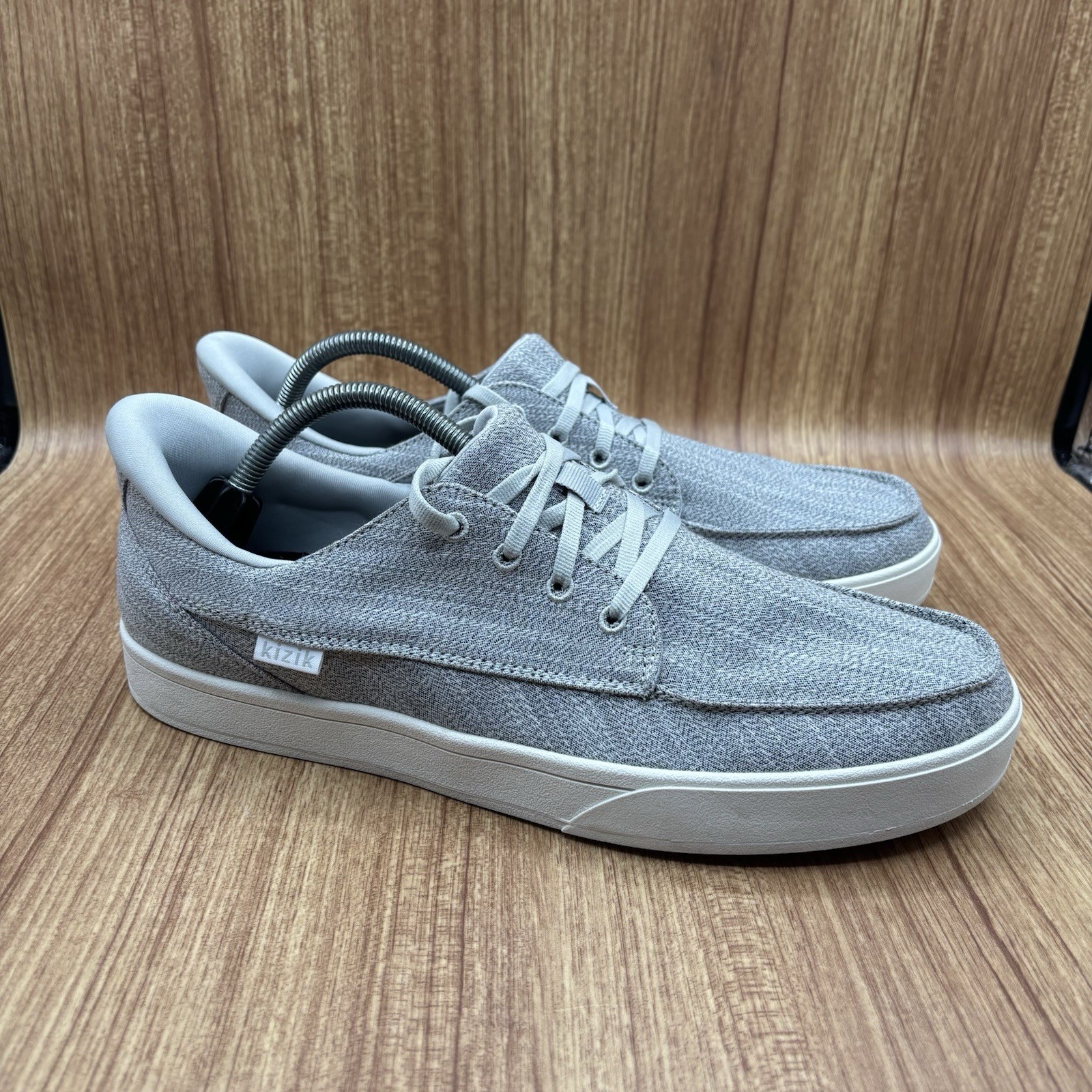 KIZIK PORTO MENS SZ 10.5 Sneakers SHOES WOMAN SZ 12 IN ALLOY HEATHER UNISEX EUC