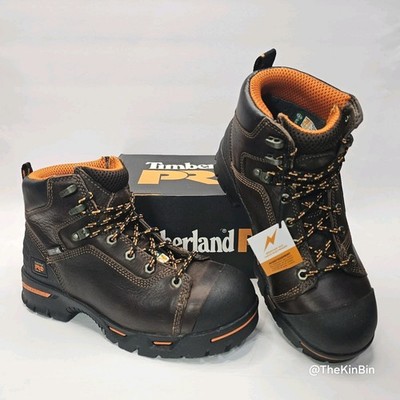Timberland PRO Endurance 52562 Size 8.5W Brown 6 Inch PR Steel Toe Work Boot NWT