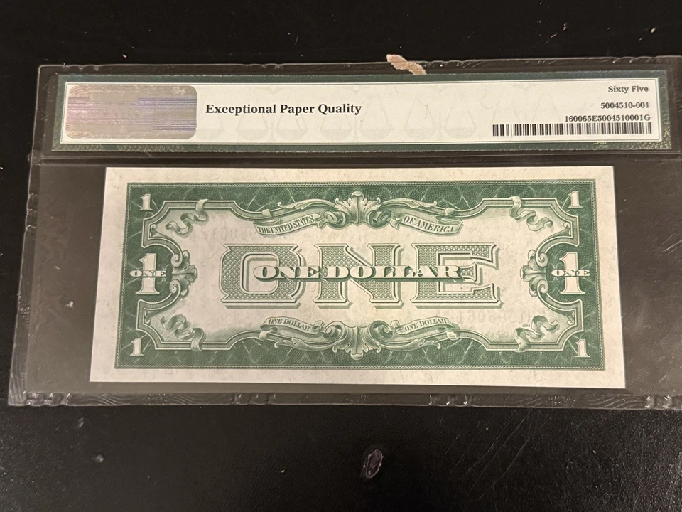 1928 $1 Silver Certificate PMG 65 EPQ Fr.1600 HA Block Tate Mellon GEM UNC - Image 4 of 4