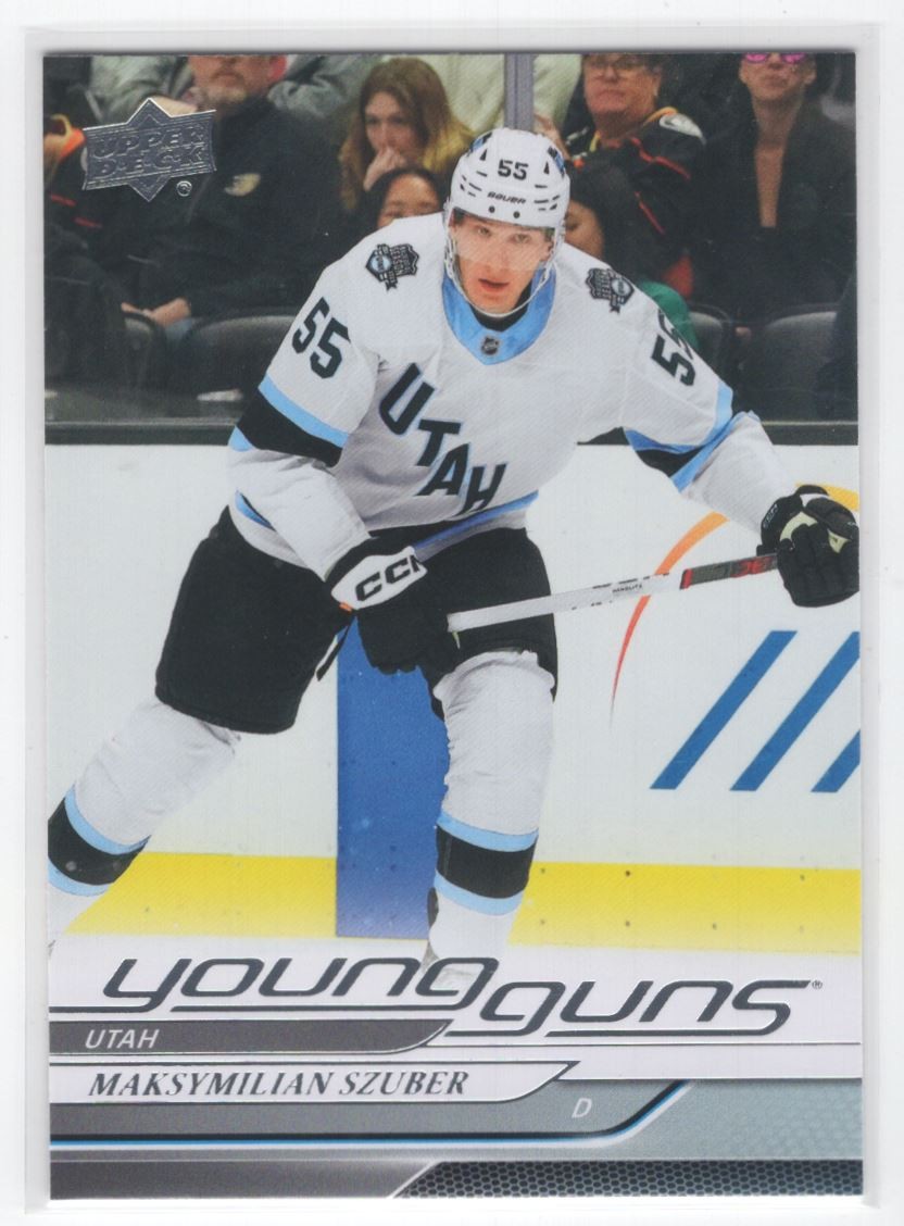 #456 2024-25 Upper Deck Young Guns Maksymilian Szuber Rookie Utah Hockey Club