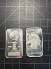 2x 1oz Silver Bars Morgan HM Buffalo Liberty .999