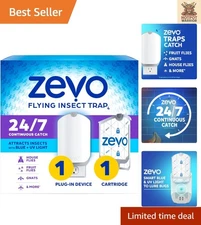 Mess-Free Electric Fly Trap with Adhesive Cartridge – Indoor Insect Control