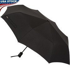 Compact Automatic Travel Umbrella Easy Open Close Durable Waterproof Steel Frame