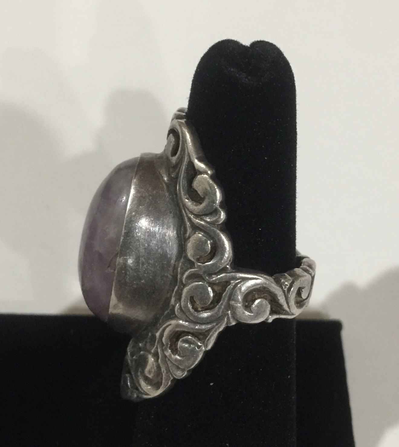 Sterling Silver Ring Intricate Scroll Taxco Mexic… - image 4