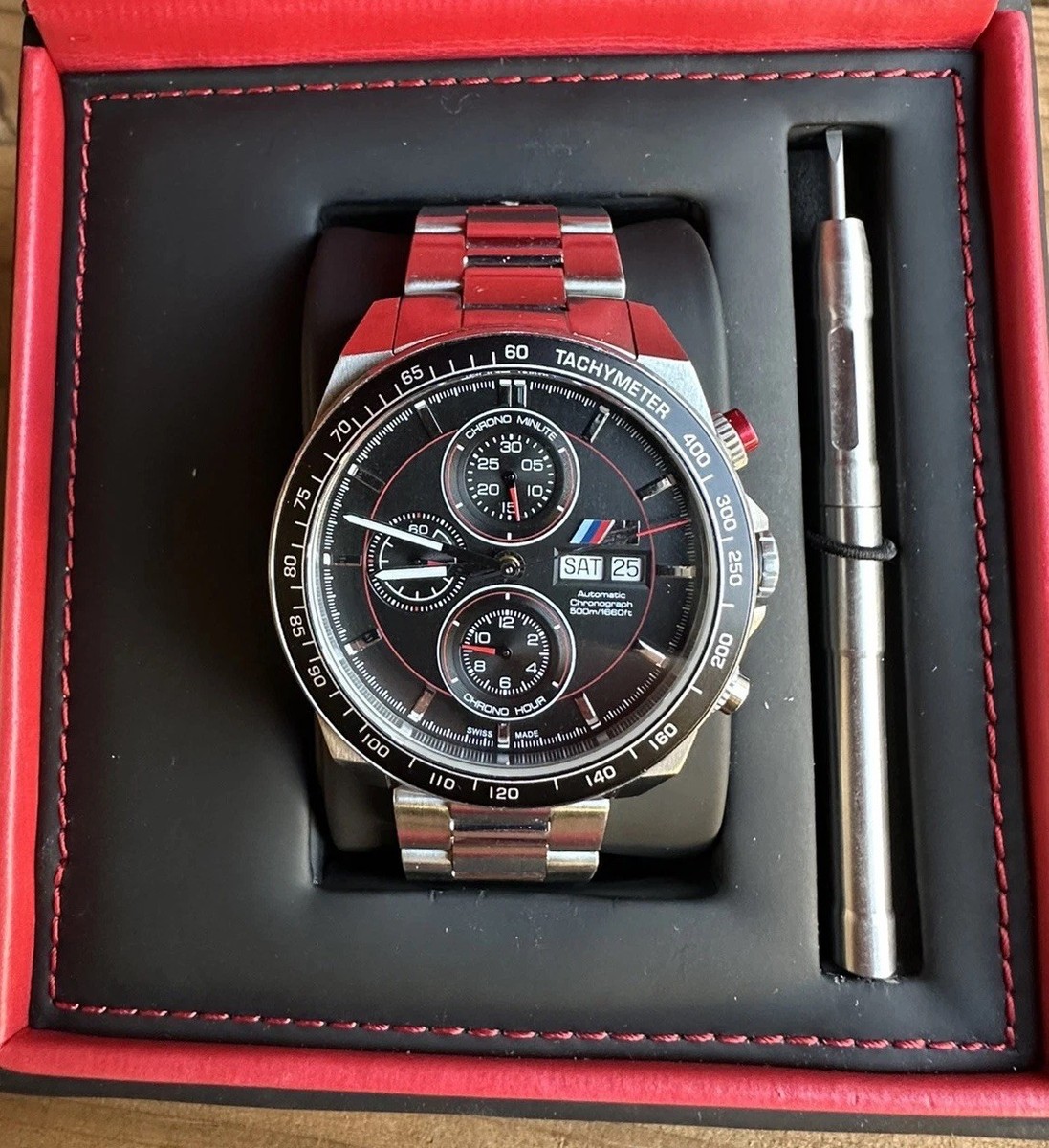 RARE - BMW M Automatic Chronograph Watch Limited Edition - Awesome 