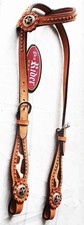 Horse Tack Bridle Western Leather Headstall 9220HACO00