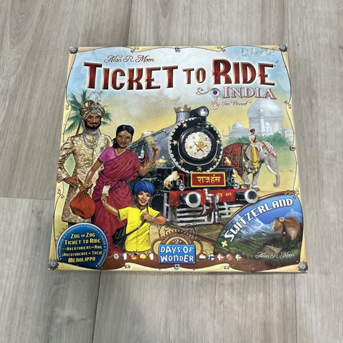 Ticket to Ride - Mapa India y Suiza expansión - Días de Maravilla - Completo