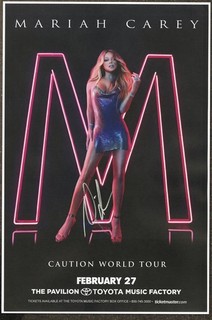 Mariah Carey autographed gig poster 'All I Want For Christmas Is You'