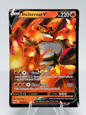 Incineroar V 008/073 - Champion s Path Ultra Rare - Pokemon TCG NM Full Art