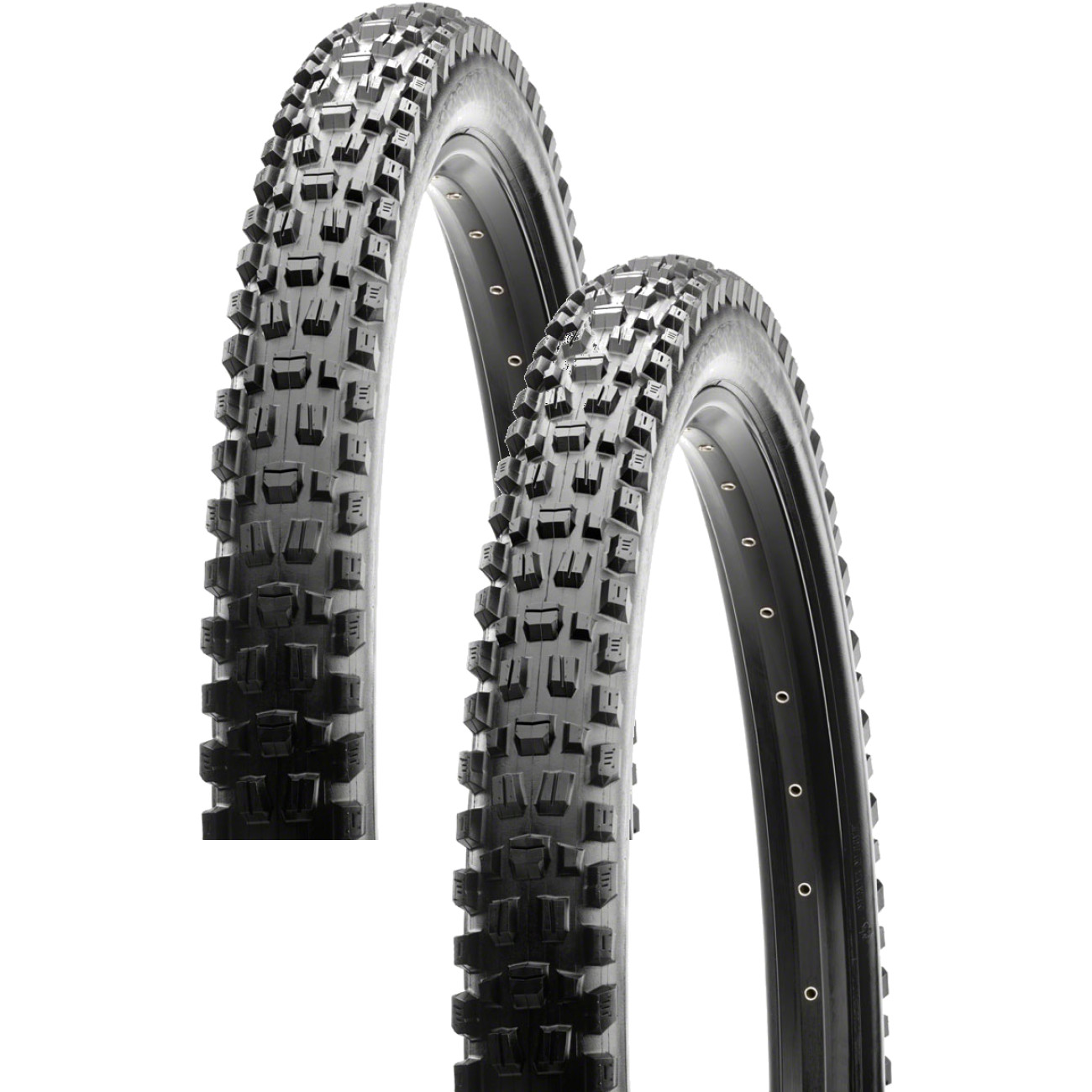 Комплект из 2 шин Maxxis Assegai 29,5 X 2,5 60Tpi 3C Maxxgrip с корпусом Dh черного цвета
